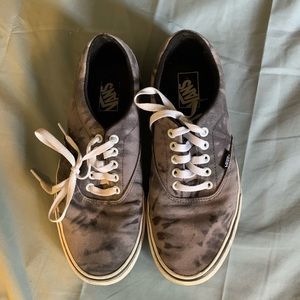Vans gray tie dye lace-ups-good used condition 8.5